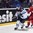 OSTRAVA, CZECH REPUBLIC - MAY 11: Finland's Joonas Donskoi #72 stickhandles the puck away from Belarus' Artyom Volkov #85 during preliminary round action at the 2015 IIHF Ice Hockey World Championship. (Photo by Richard Wolowicz/HHOF-IIHF Images)

